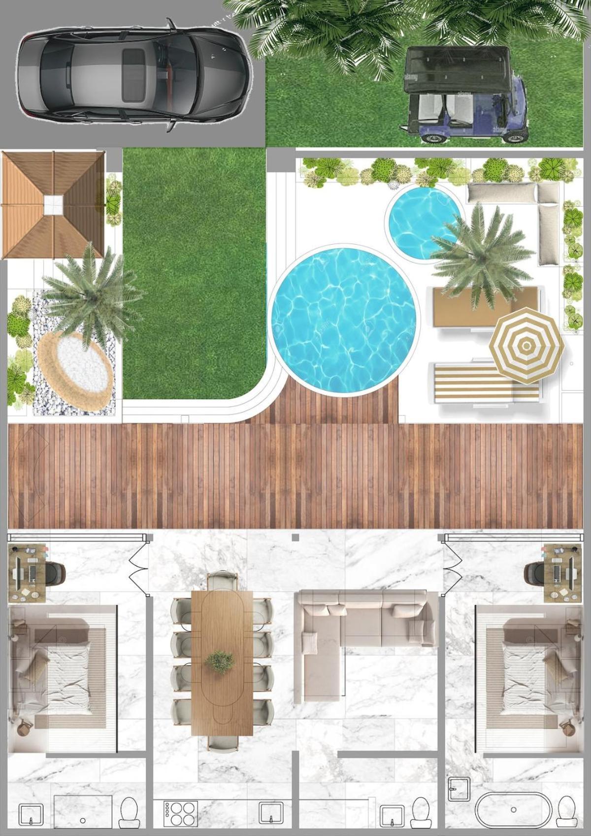 Tropical Oasis Bukit Bali 2 Pools Golf Cart *